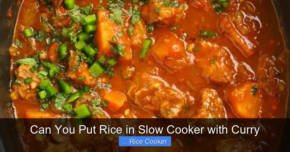 Can You Put Rice in Slow Cooker with Curry