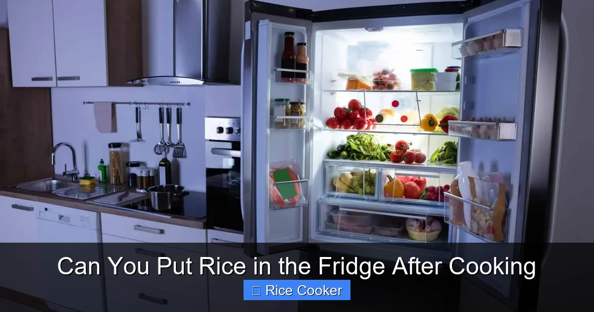 Can You Put Rice in the Fridge After Cooking