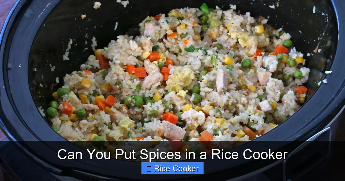 Can You Put Spices in a Rice Cooker