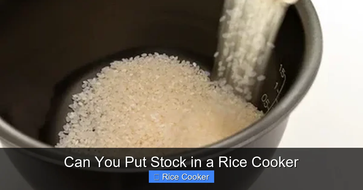 Can You Put Stock in a Rice Cooker