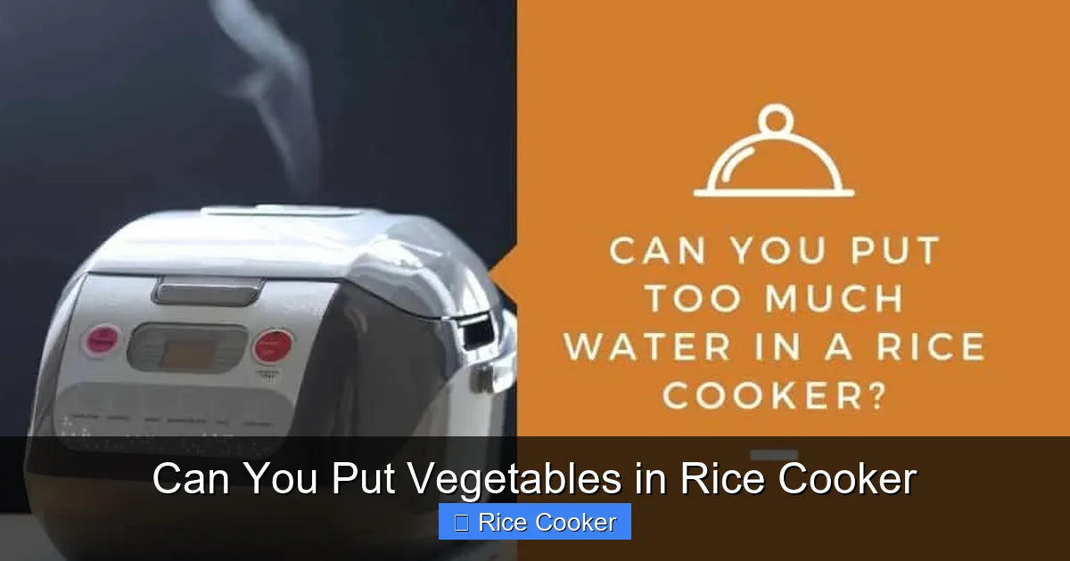 Can You Put Vegetables in Rice Cooker