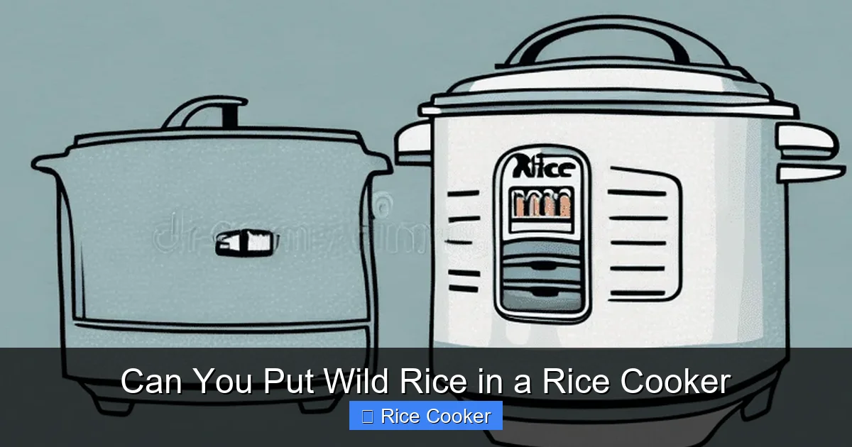 Can You Put Wild Rice in a Rice Cooker