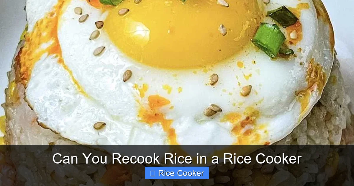 Can You Recook Rice in a Rice Cooker