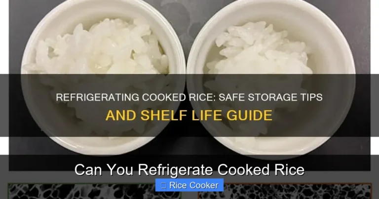 Can You Refrigerate Cooked Rice