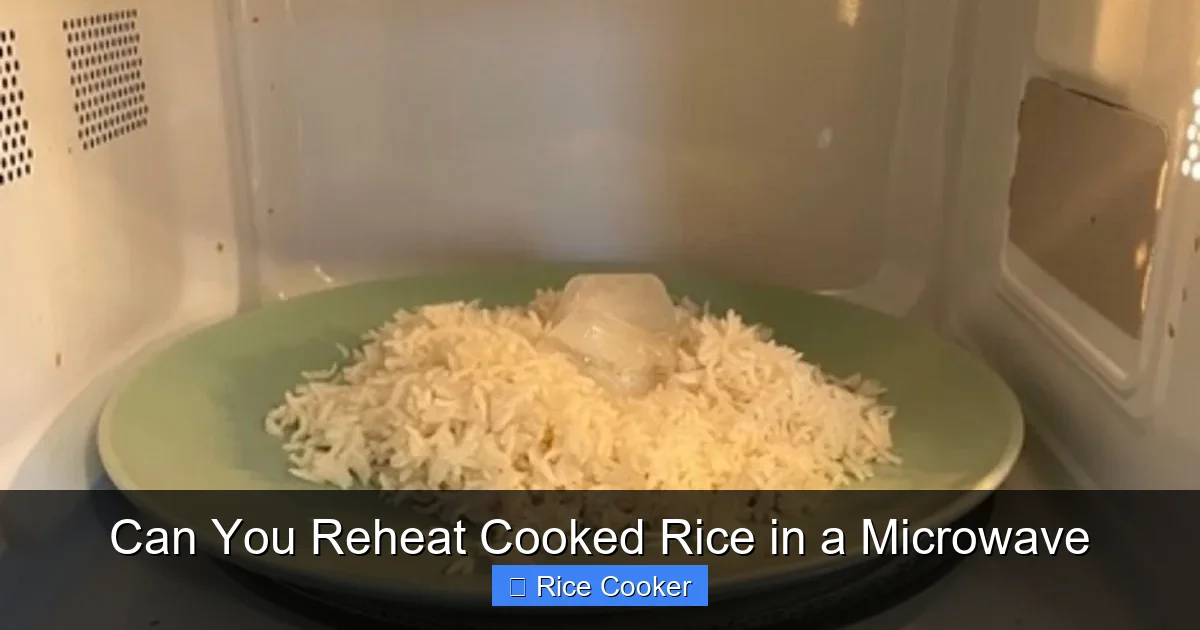 Can You Reheat Cooked Rice in a Microwave