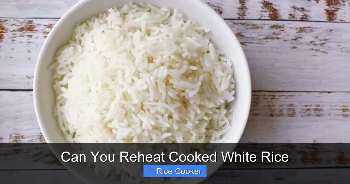Can You Reheat Cooked White Rice