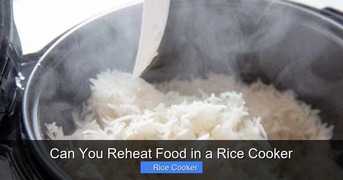 Can You Reheat Food in a Rice Cooker