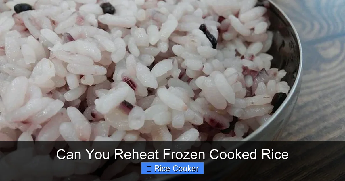 Can You Reheat Frozen Cooked Rice