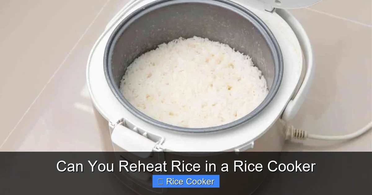 Can You Reheat Rice in a Rice Cooker