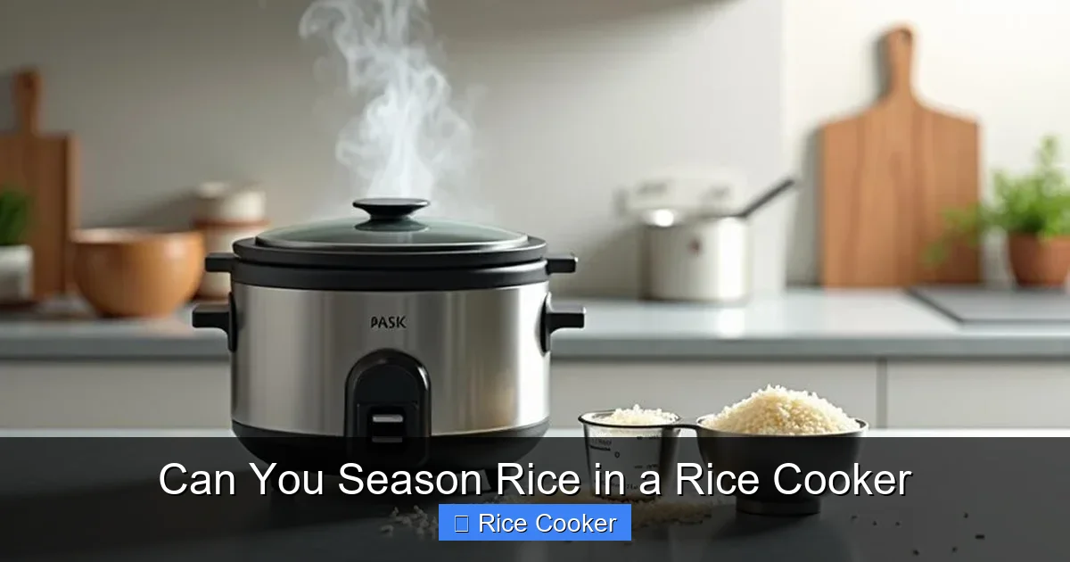 Can You Season Rice in a Rice Cooker