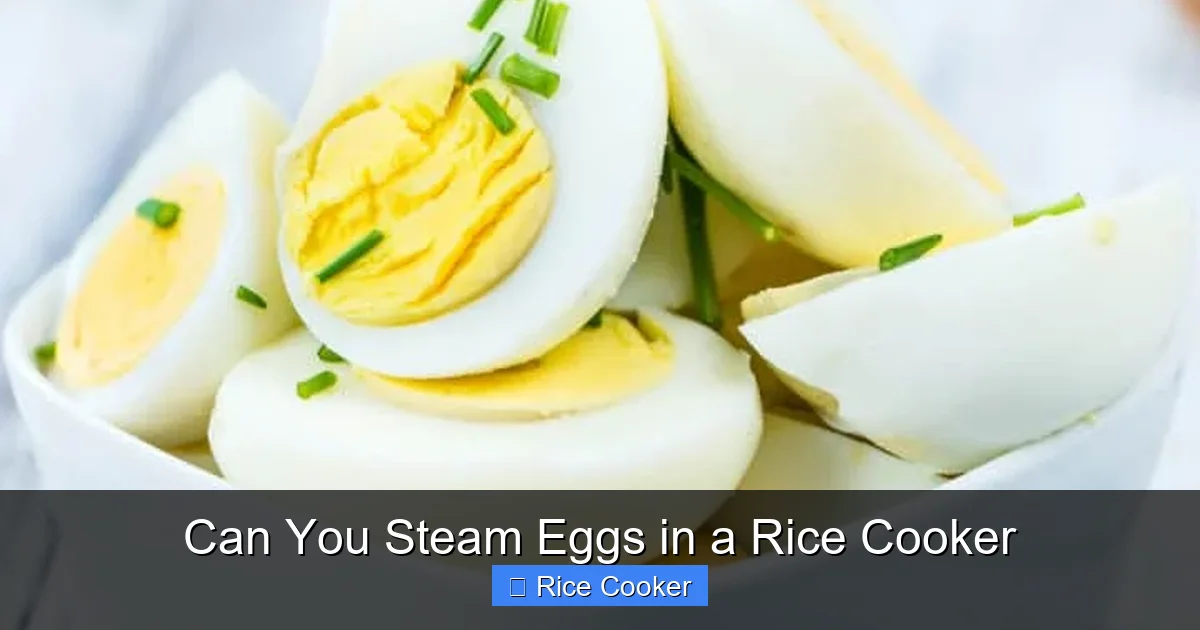 Can You Steam Eggs in a Rice Cooker