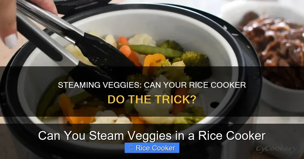 Can You Steam Veggies in a Rice Cooker