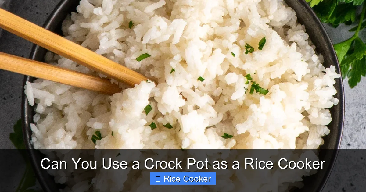 Can You Use a Crock Pot as a Rice Cooker