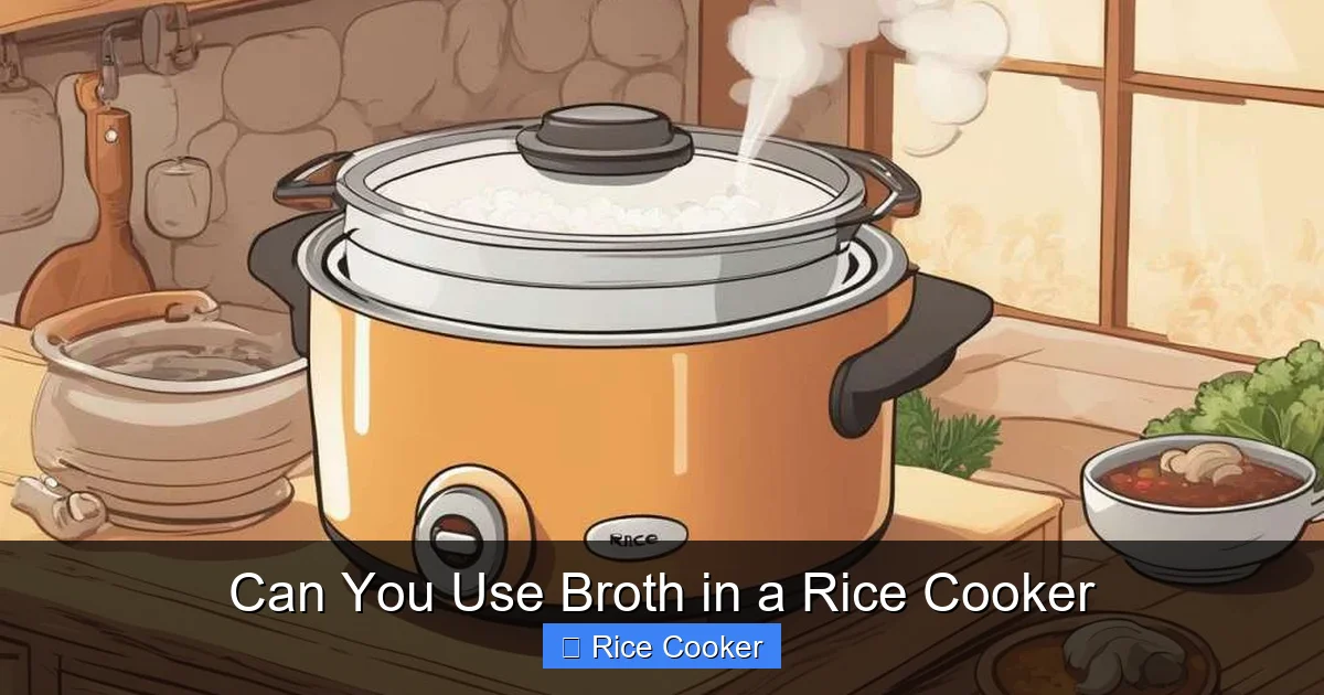 Can You Use Broth in a Rice Cooker
