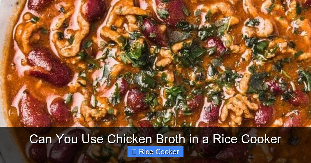 Can You Use Chicken Broth in a Rice Cooker