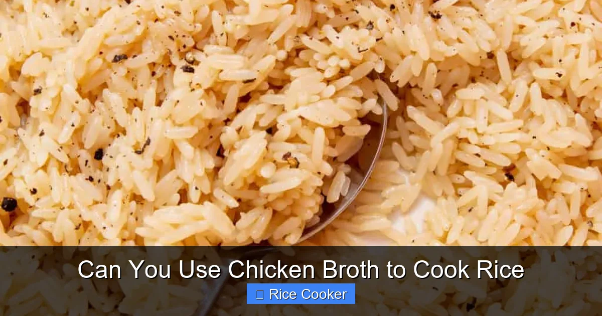 Can You Use Chicken Broth to Cook Rice
