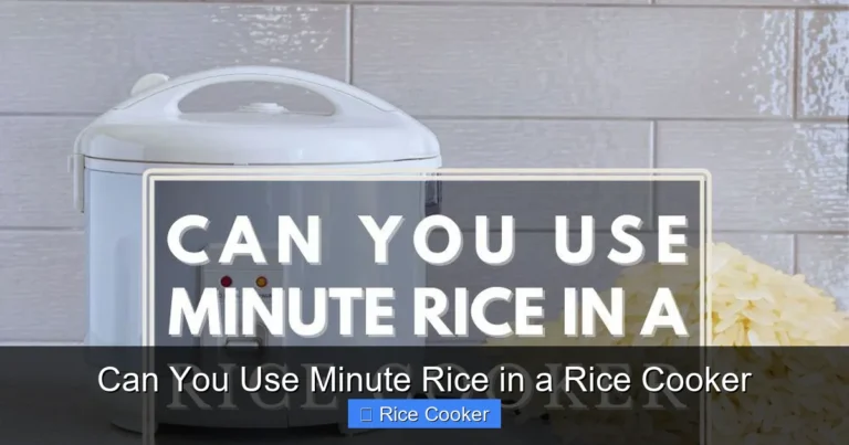 Can You Use Minute Rice in a Rice Cooker