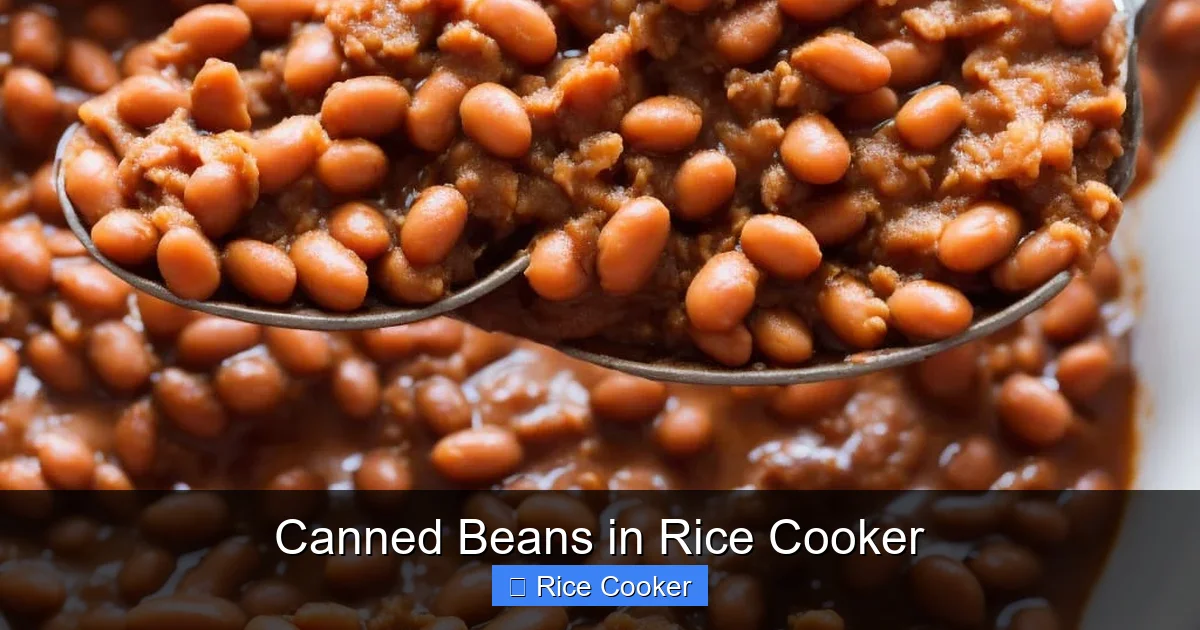 Canned Beans in Rice Cooker