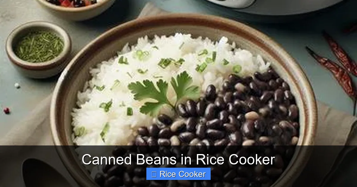 Canned Beans in Rice Cooker