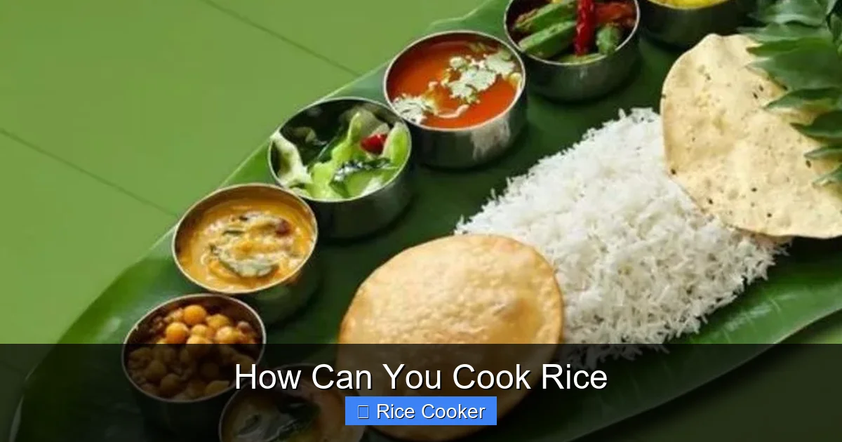 How Can You Cook Rice