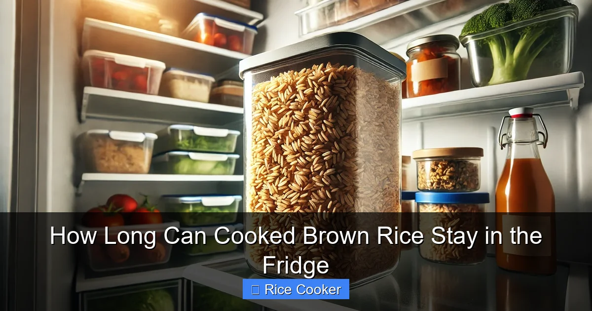 How Long Can Cooked Brown Rice Stay in the Fridge
