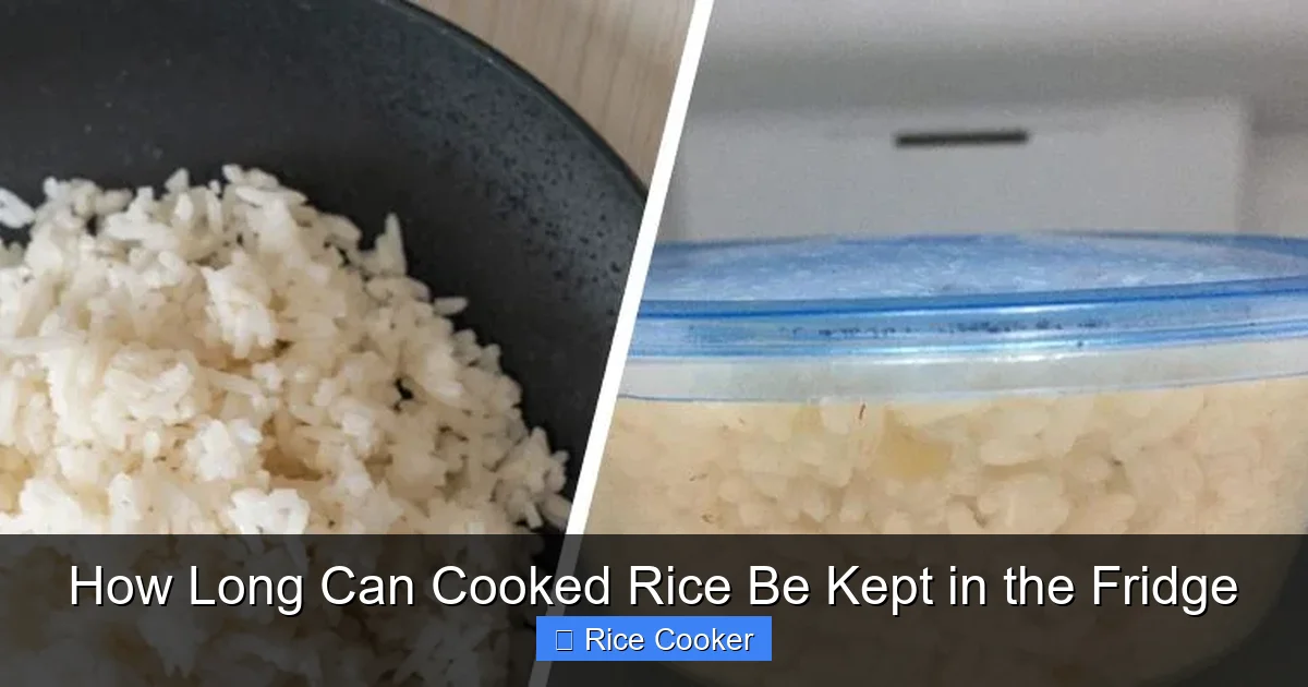 How Long Can Cooked Rice Be Kept in the Fridge