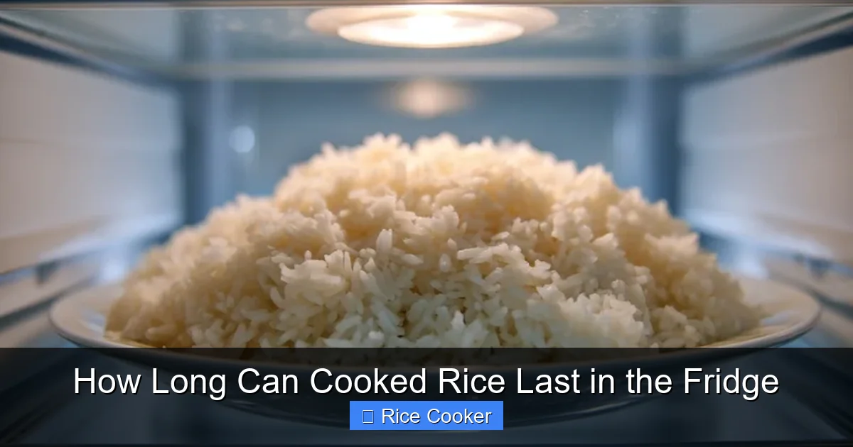 How Long Can Cooked Rice Last in the Fridge
