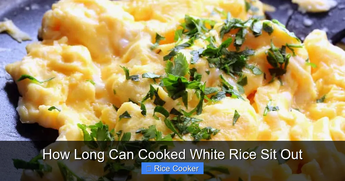 How Long Can Cooked White Rice Sit Out