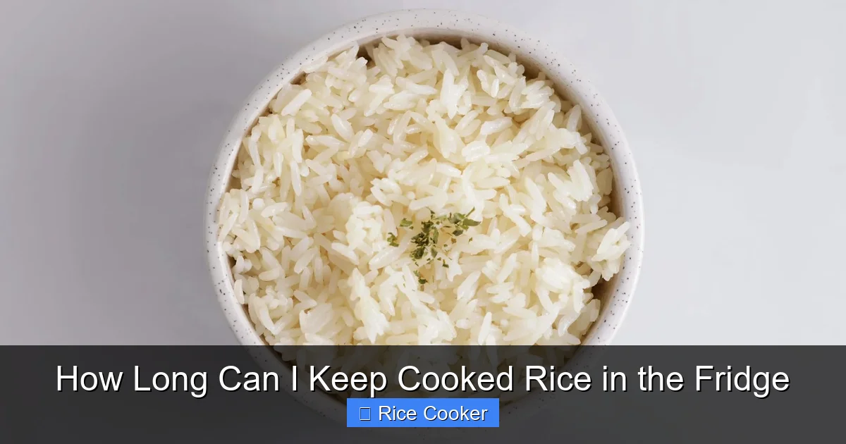 How Long Can I Keep Cooked Rice in the Fridge