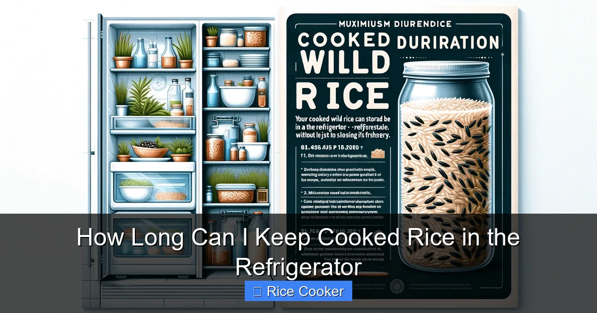 How Long Can I Keep Cooked Rice in the Refrigerator