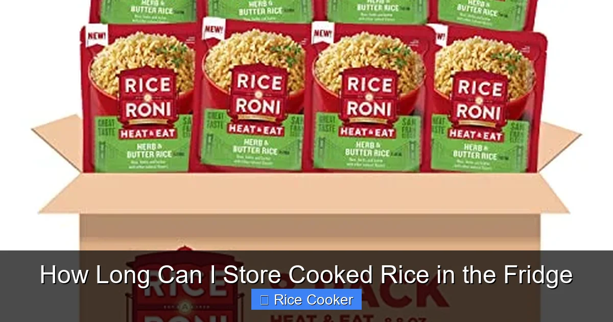 How Long Can I Store Cooked Rice in the Fridge