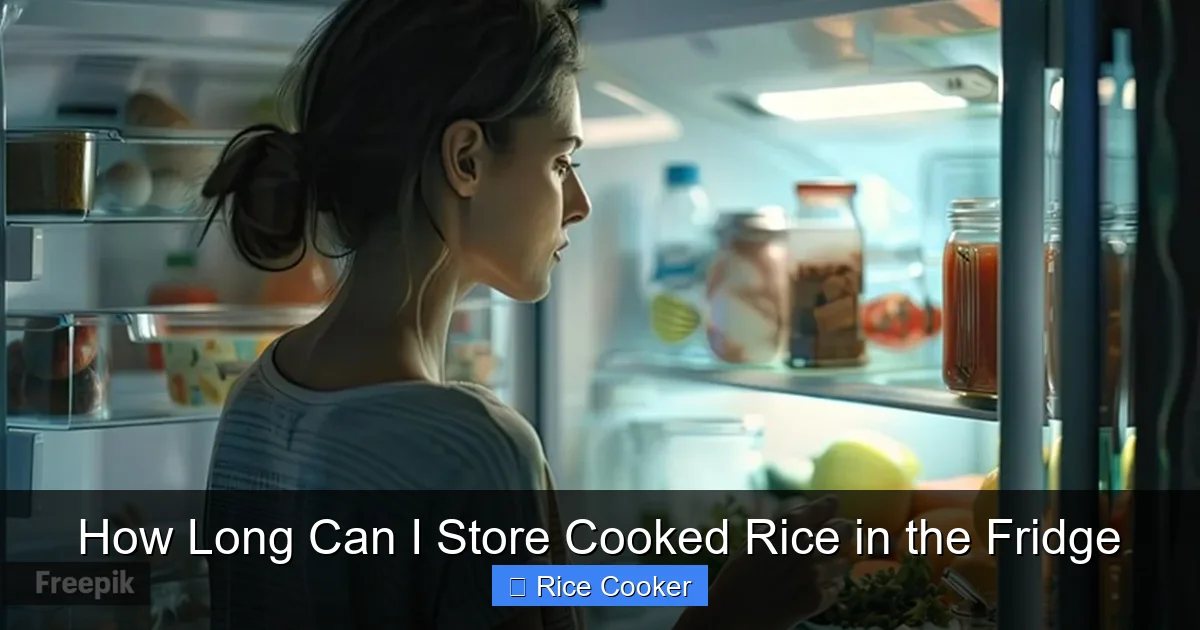 How Long Can I Store Cooked Rice in the Fridge
