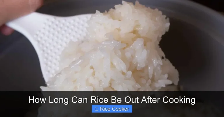How Long Can Rice Be Out After Cooking