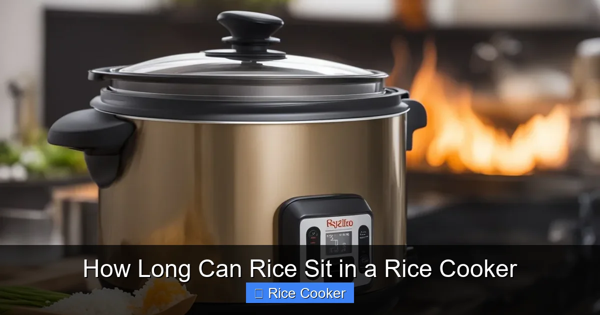 How Long Can Rice Sit in a Rice Cooker