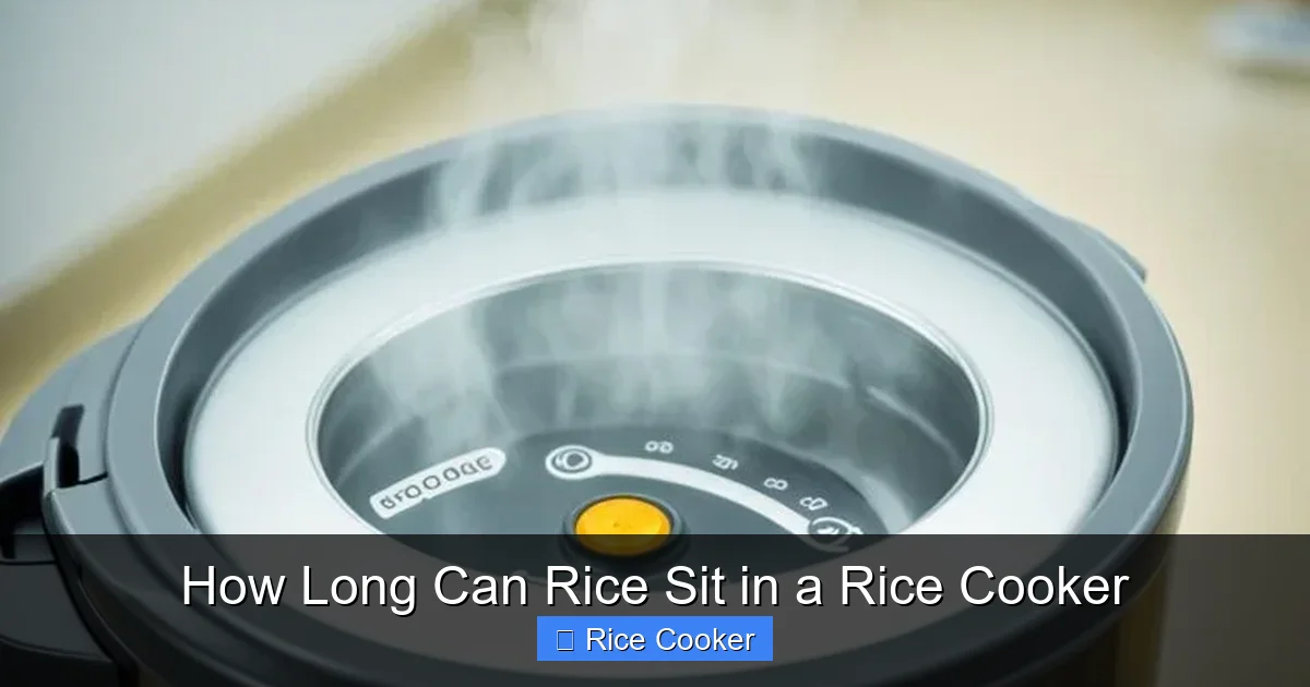 How Long Can Rice Sit in a Rice Cooker