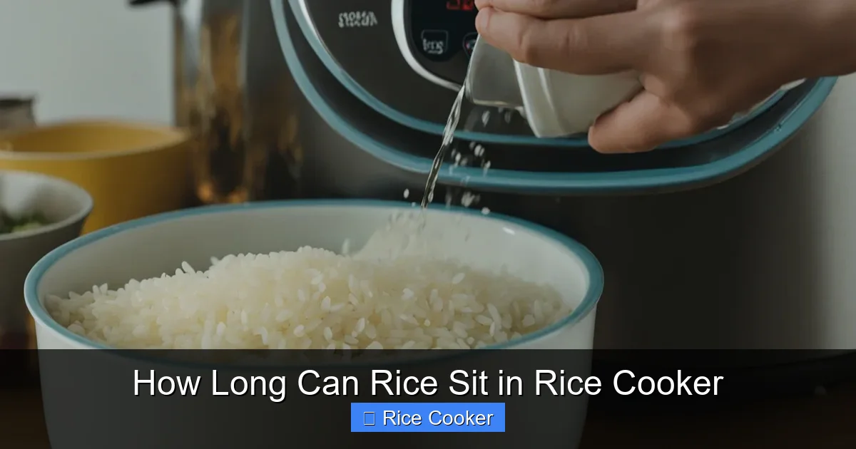 How Long Can Rice Sit in Rice Cooker
