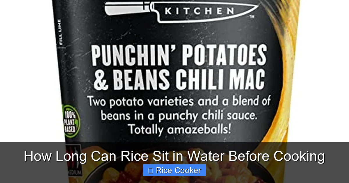 How Long Can Rice Sit in Water Before Cooking