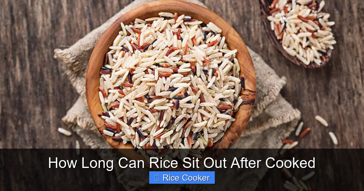 How Long Can Rice Sit Out After Cooked
