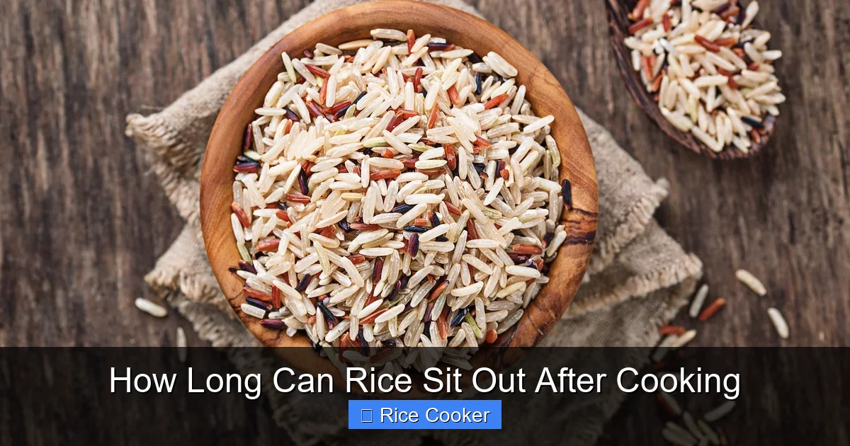 How Long Can Rice Sit Out After Cooking