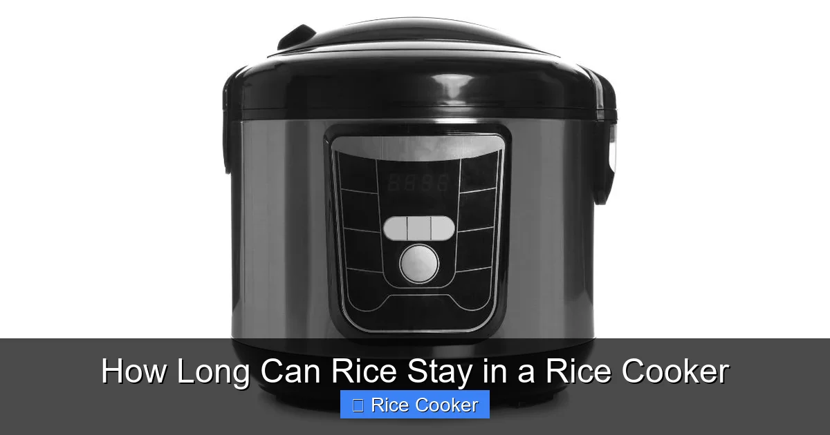How Long Can Rice Stay in a Rice Cooker