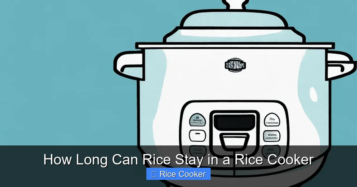 How Long Can Rice Stay in a Rice Cooker