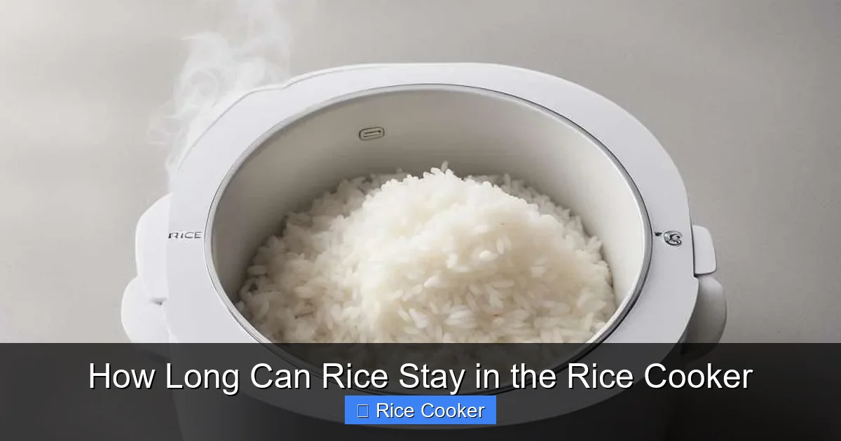 How Long Can Rice Stay in the Rice Cooker