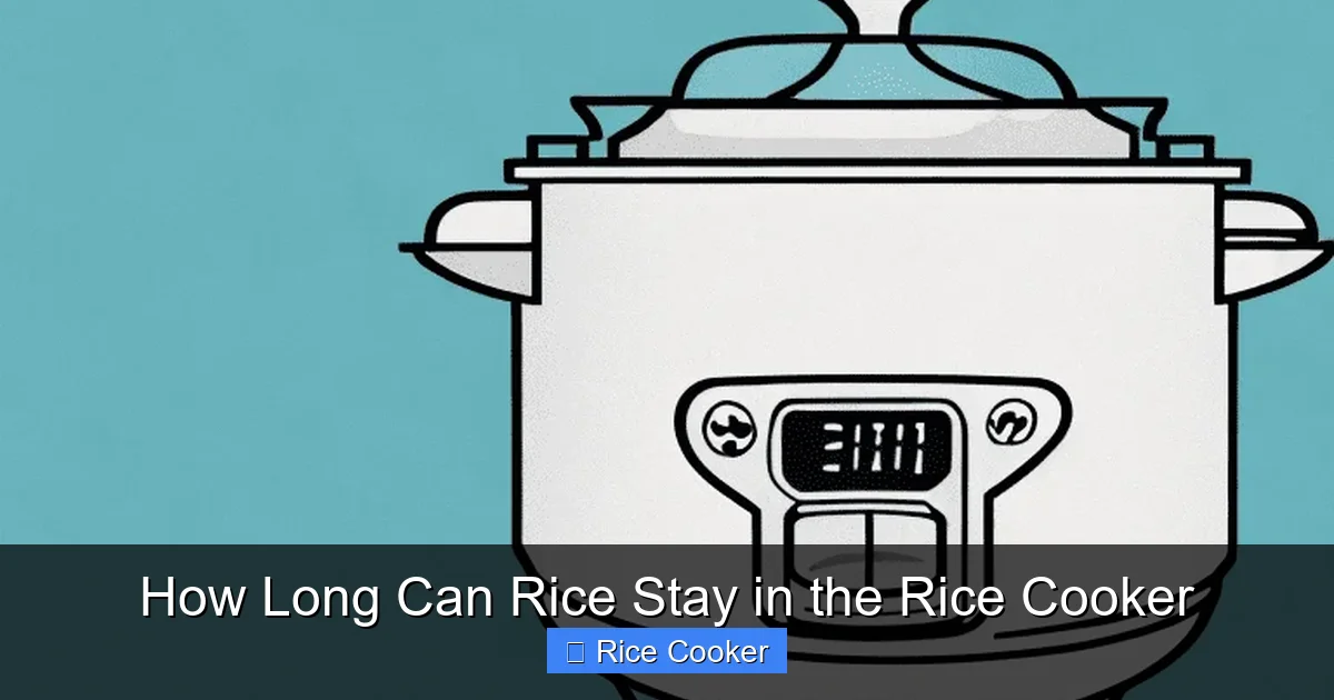 How Long Can Rice Stay in the Rice Cooker