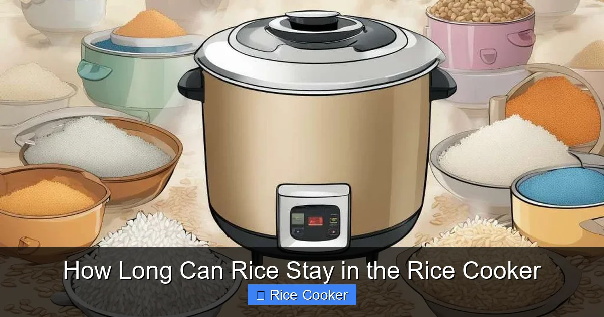 How Long Can Rice Stay in the Rice Cooker
