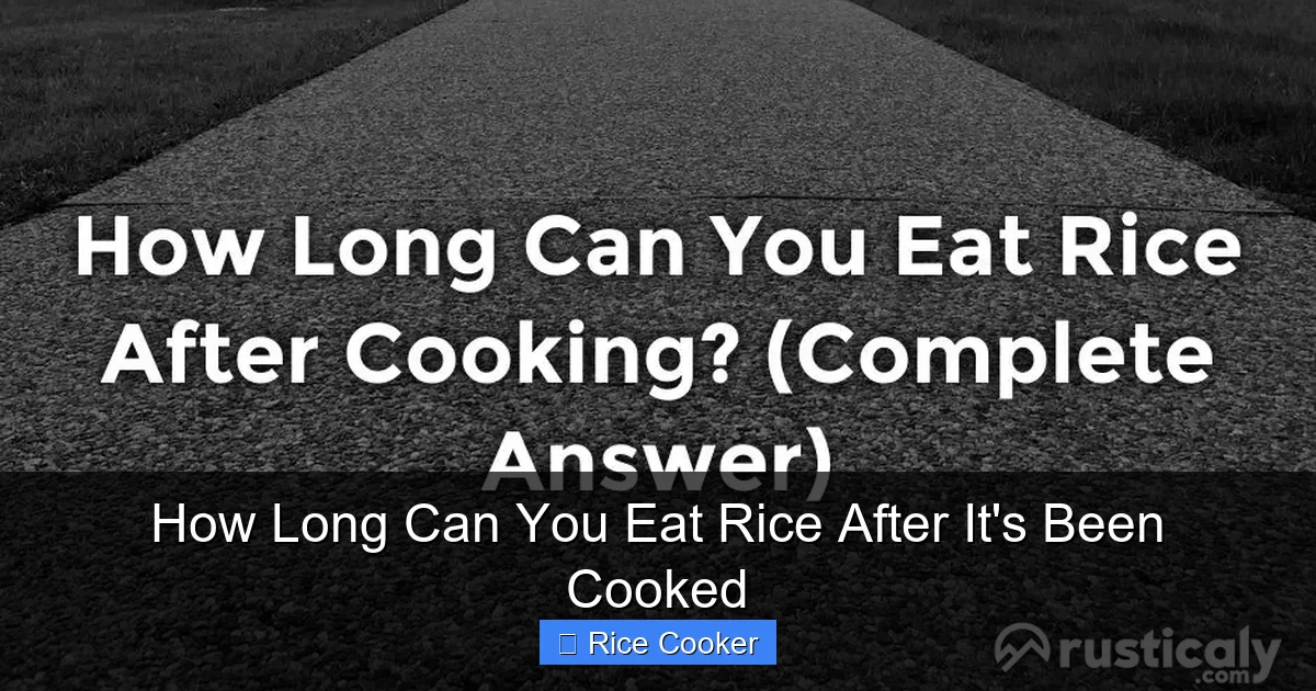 How Long Can You Eat Rice After It's Been Cooked