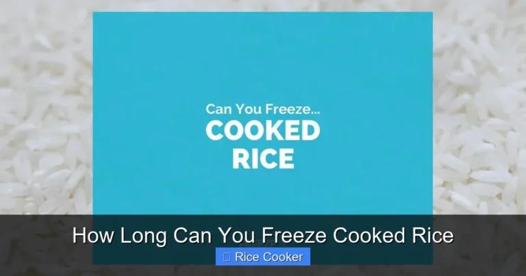 How Long Can You Freeze Cooked Rice