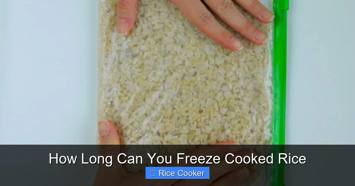 How Long Can You Freeze Cooked Rice