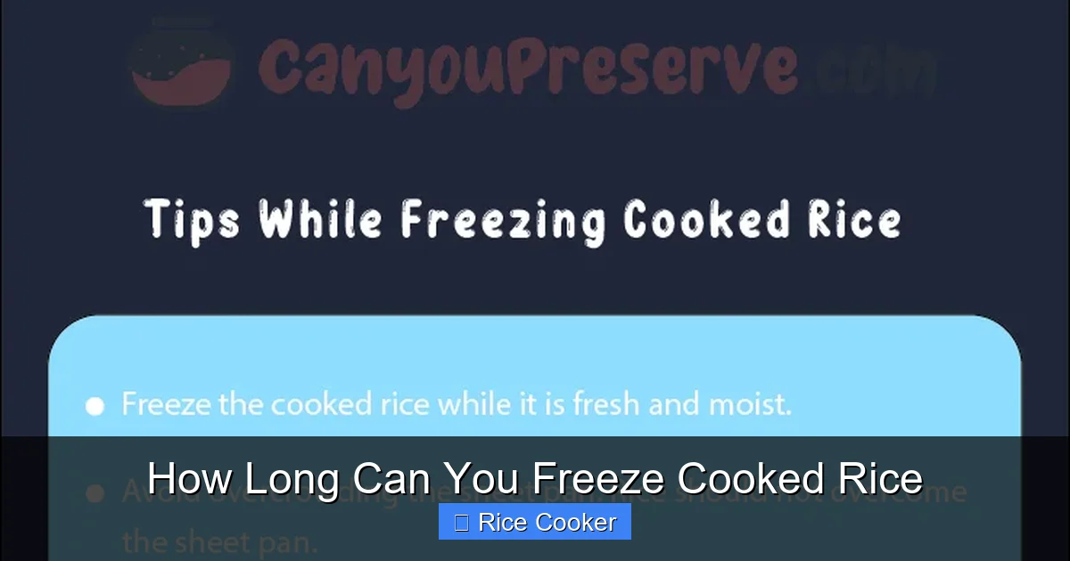 How Long Can You Freeze Cooked Rice