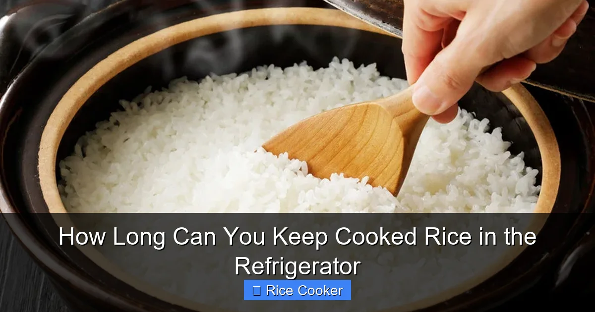 How Long Can You Keep Cooked Rice in the Refrigerator