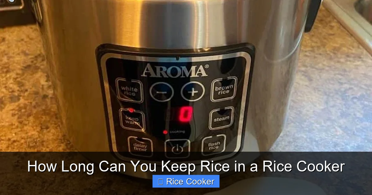 How Long Can You Keep Rice in a Rice Cooker